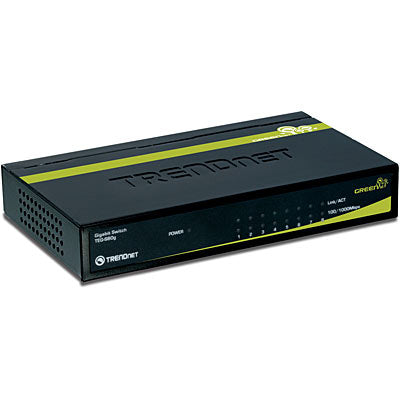TEG-S80G - Trendnet 8-PORT GIGABIT GREENNET SWITCH (METAL),LIMITED LIFETIME WARRANTY