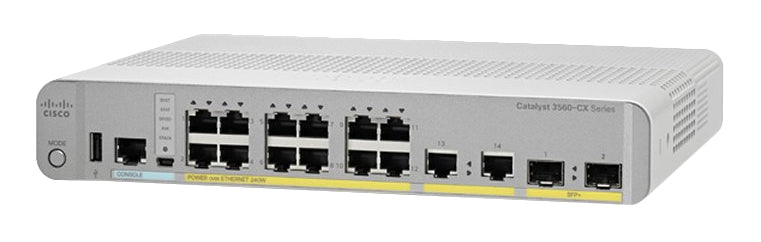 WS-C3560CX-12PDS++ - Cisco CATALYST 3560-CX 12 PORT POE, 10G UPLINKS IP BASE TAA