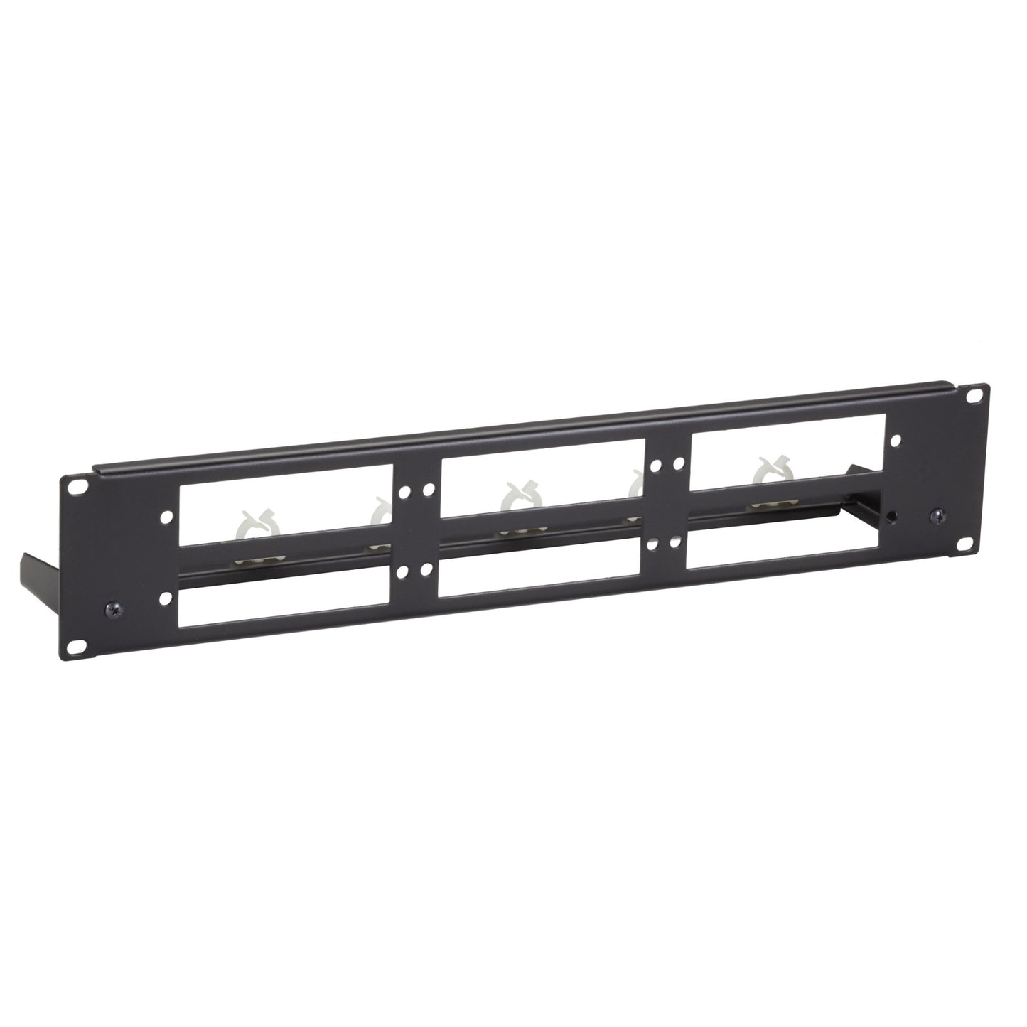 UNIVERSAL RACKMOUNT FIBER OPTIC BLANK PATCH PANEL - 2U, 6-SLOT, GSA, TAA