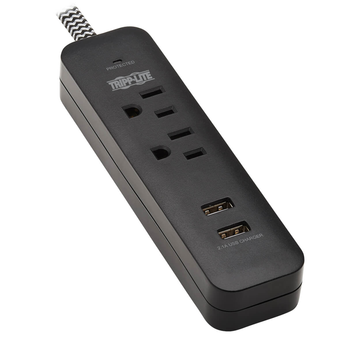 TLP206USB - Tripp Lite SURGE PROTECTOR 2-OUTLET 2 USB 6FT CORD