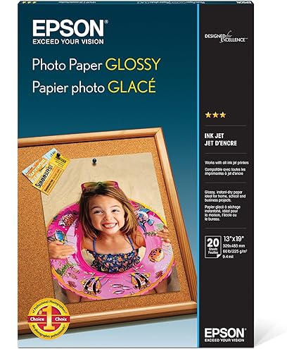 S041465 - Epson GLOSSY PHOTO PAPER - 8 IN X 10 IN. FOR 3640
