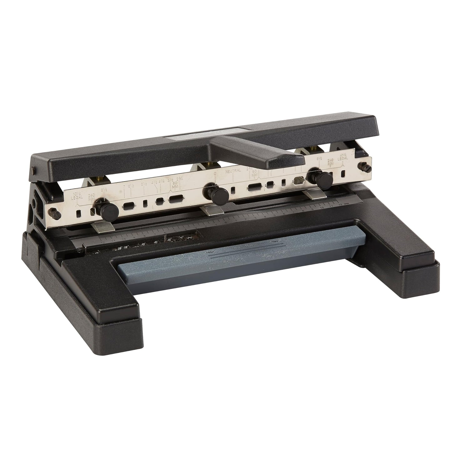 A7074450E - Swingline 40-Sheet Two-to-Four-Hole Adjustable Punch 9/32" Holes Black