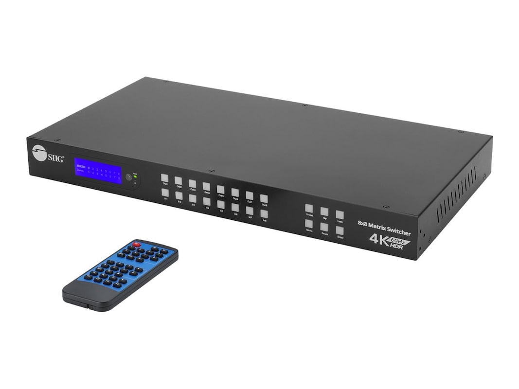 CE-MX0011-S1 - SIIG 8x8 HDMI 4K60Hz Matrix Switcher