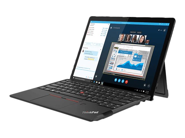 Lenovo ThinkPad X12 Detachable i5-1140G7 Hybrid (2-in-1) 12.3" Touchscreen Full HD+ Intel® Core™ i5 16 GB LPDDR4x-SDRAM 256 GB SSD Wi-Fi 6 (802.11ax) Windows 10 Pro Black