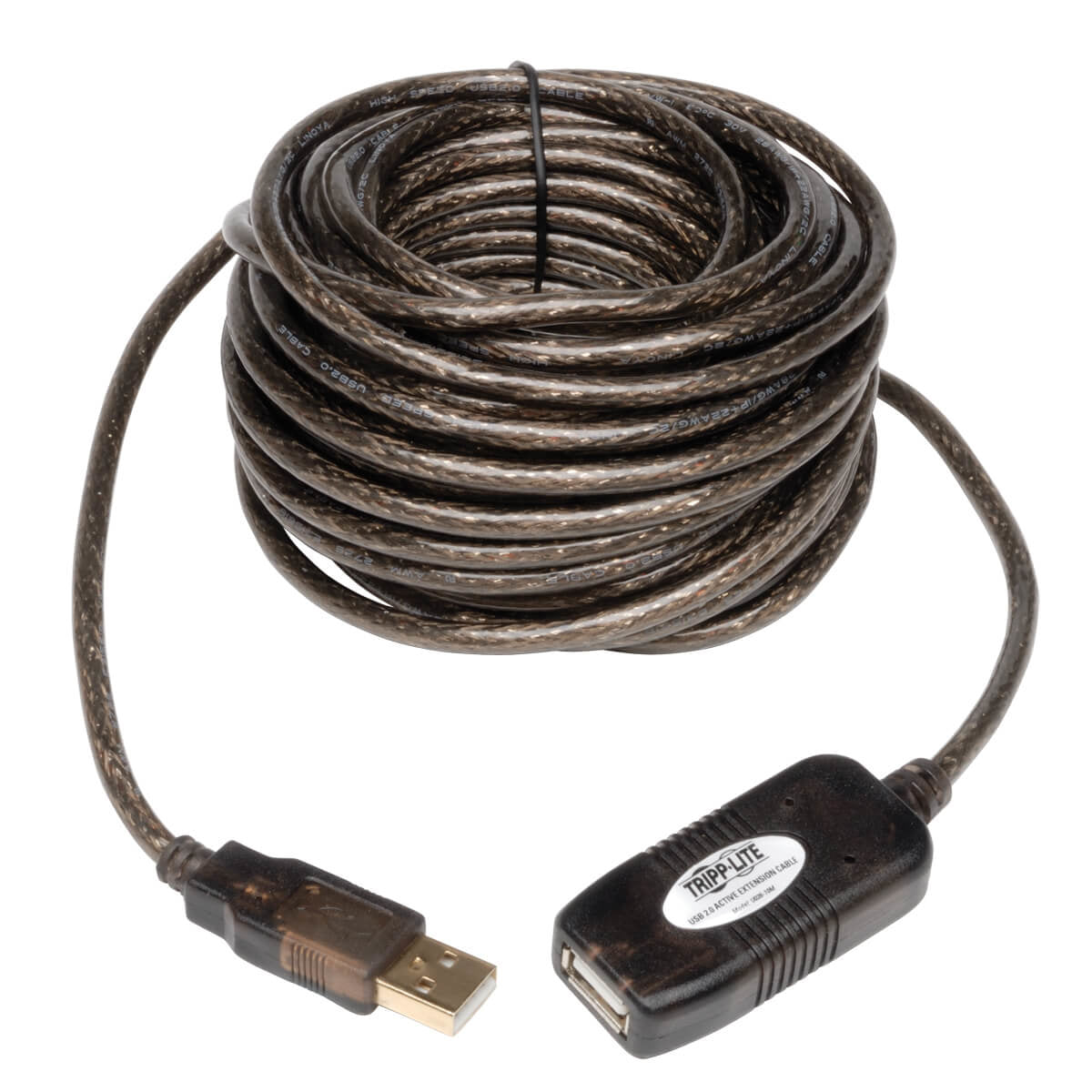 U026-10M - Tripp Lite USB 2.0 HI-SPEED ACTIVE EXTENSION REPEATER CABLE (A M/F) 10 METER (33-FT.)