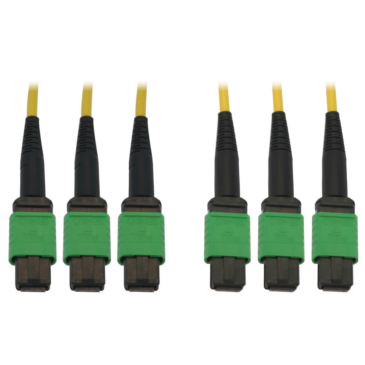 Tripp Lite N392B-10M-3X8AP fiber optic cable 393.7" (10 m) 3x MTP/MPO OS2 Black, Green, Yellow