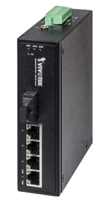 AW-IHT-0502 - Vivotek IND4XFE POE+1FE SWITCH SCSINGLEMODE 30KM