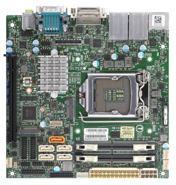 MOTHER BOARD-INTEL, X11SCV-Q, MINI ITX,COFFEELAKE PCH Q370,LGA1151,PCIEX16,M, SI