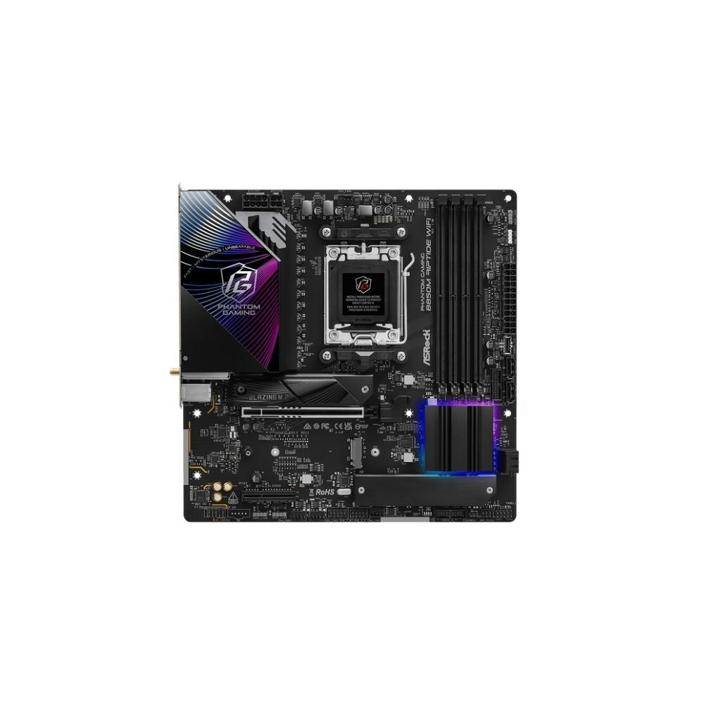 90-MXBS3-A0UAYZ - ASRock B850M Riptide WiFi AMD AM5 Micro-ATX Motherboard