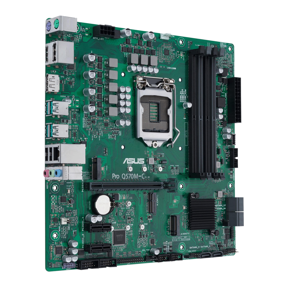 90MB1700-M0EAYC - Asus PRO Q570M-C/CSM LGA1200 DDR4 Micro-ATX Business Motherboard