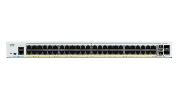 Cisco Catalyst C1000-48FP-4X-L network switch Managed L2 Gigabit Ethernet (10/100/1000) Power over Ethernet (PoE) Gray