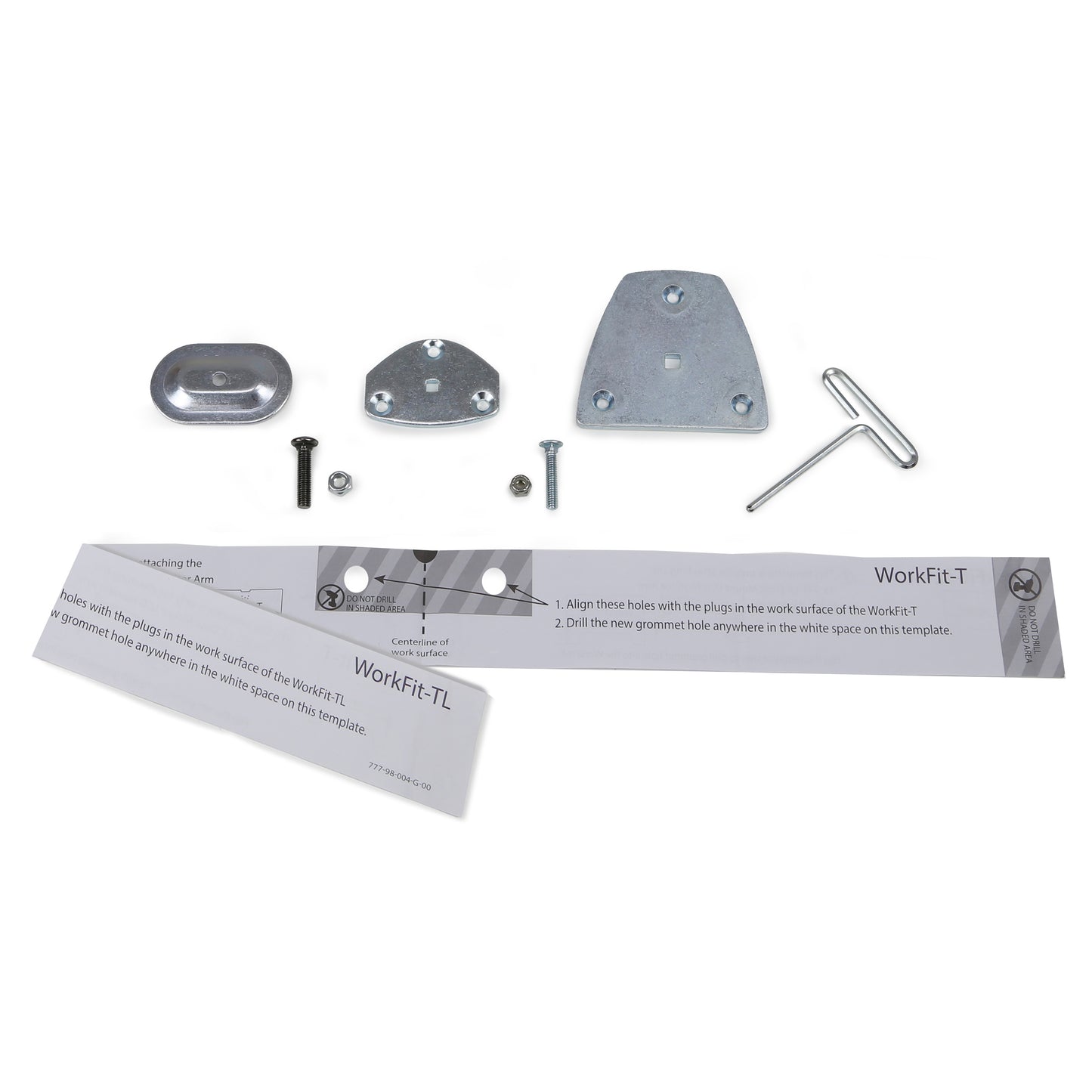 98-017 - Ergotron WorkFit-T/TL LX Arm Grommet Mount
