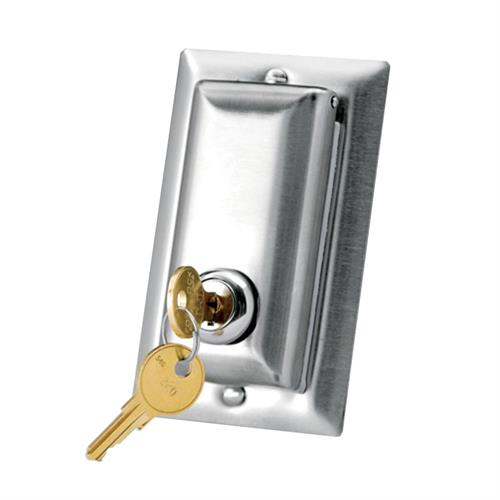 Da-Lite Locking Switch Cover Plate Silver