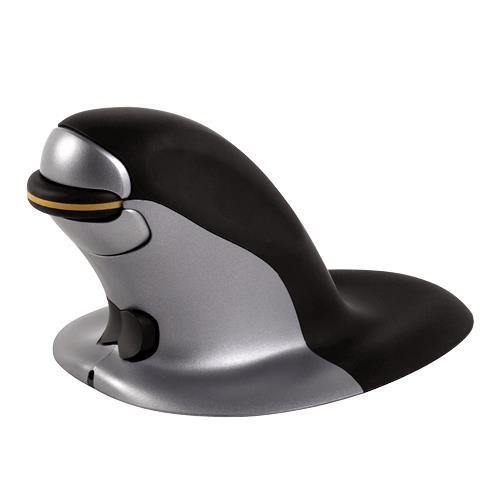 9894501 - Fellowes Penguin Large Ambidextrous Wireless Vertical Ergonomic Mouse