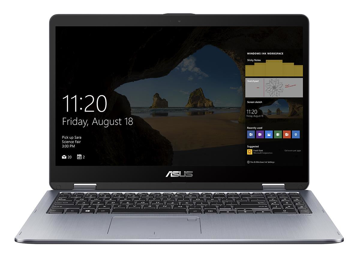 ASUS VivoBook Flip TP510UQ-IH74T notebook Hybrid (2-in-1) 15.6" Touchscreen Full HD 8th gen Intel® Core™ i7 16 GB DDR4-SDRAM 1128 GB HDD+SSD NVIDIA® GeForce® 940MX Wi-Fi 5 (802.11ac) Windows 10 Home Gray