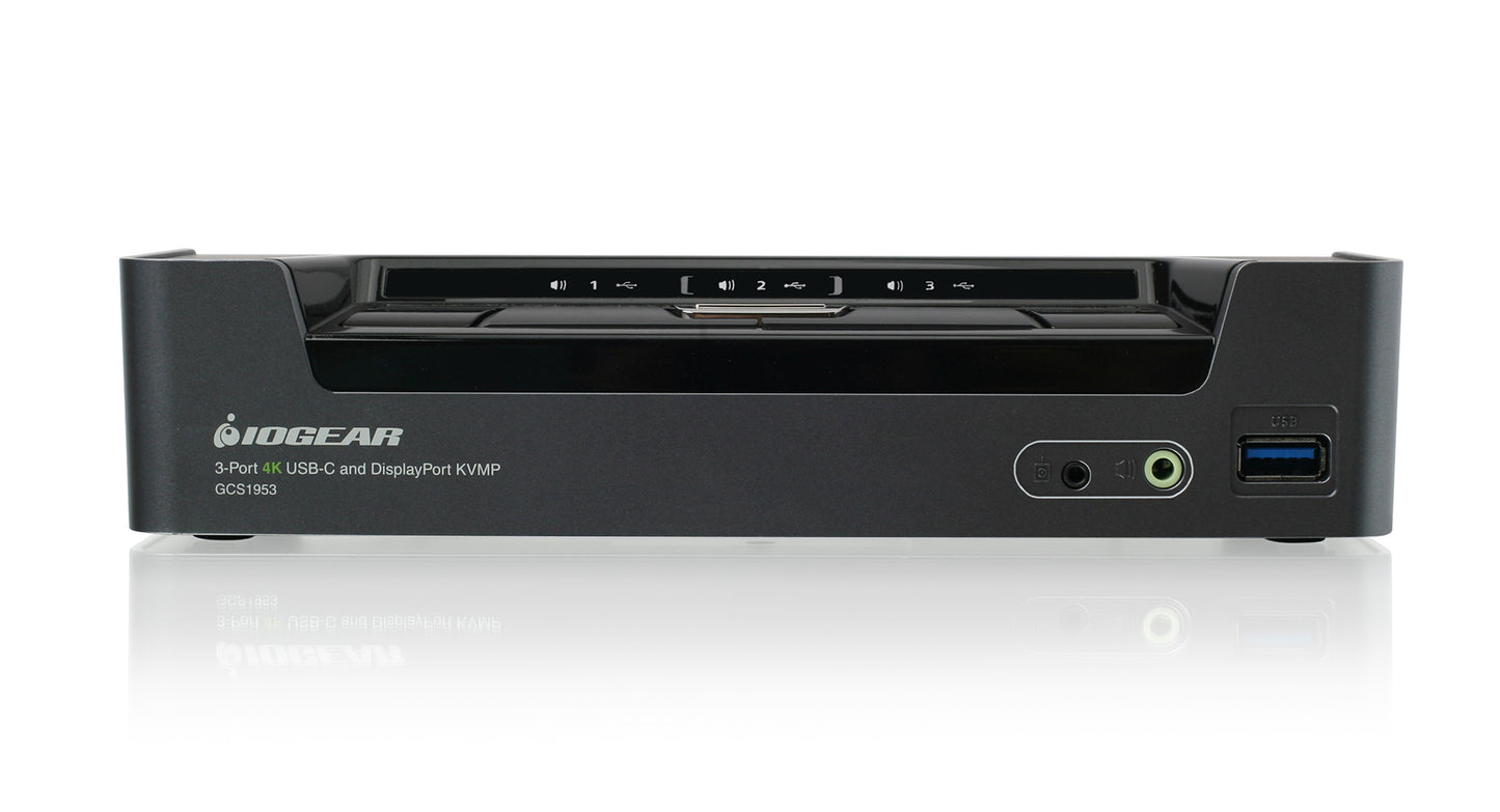 GCS1953 - iogear 3-PORT 4K USB-C/DP KVMP