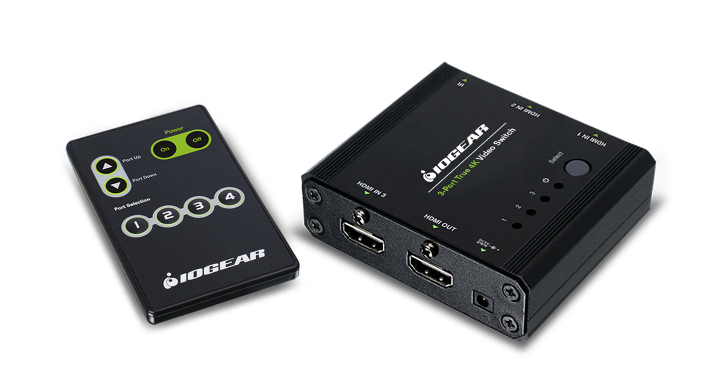 GHSW8431 - iogear 3-PORT TRUE 4K SWITCH WITH HDMI CONNECTION