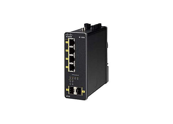 Cisco IE 1000-4P2S-LM, Refurbished Managed Gigabit Ethernet (10/100/1000) Black Power over Ethernet (PoE)