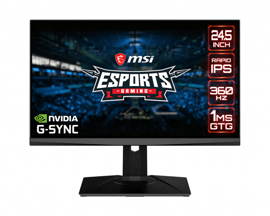 OCULUX NXG253R,1080P, 24.5INCH, 360HZ REFRESH, 1MS RESPONSE TIME, NVIDIA G-SYNC