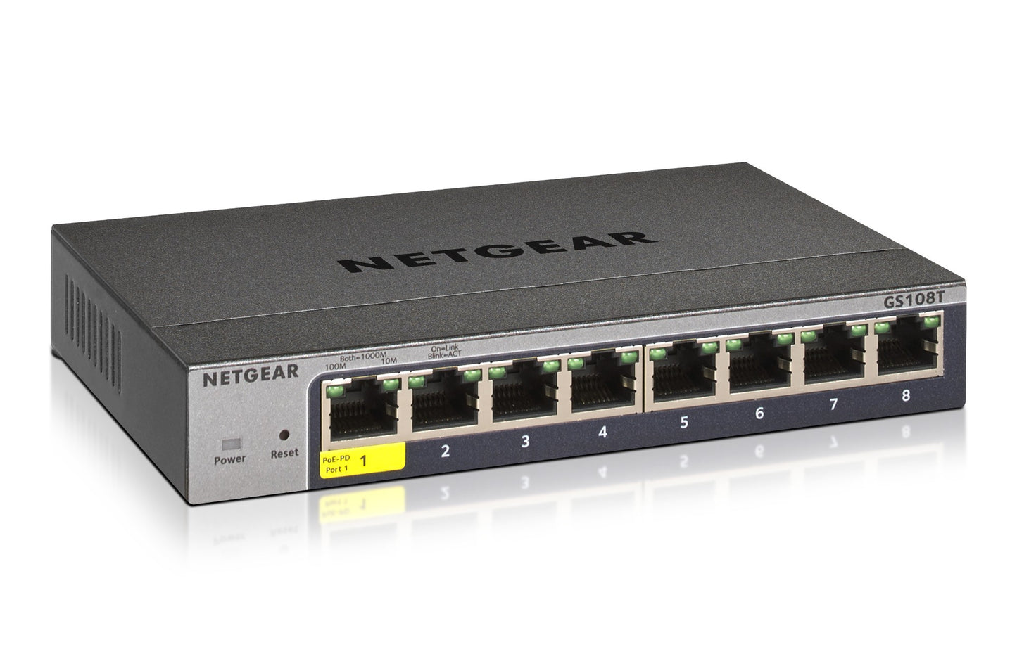 GS108TV3 8-PORT GIGABIT ETHERNET SMART MANAGED PRO SWITCH IS CLOUD-ENABL