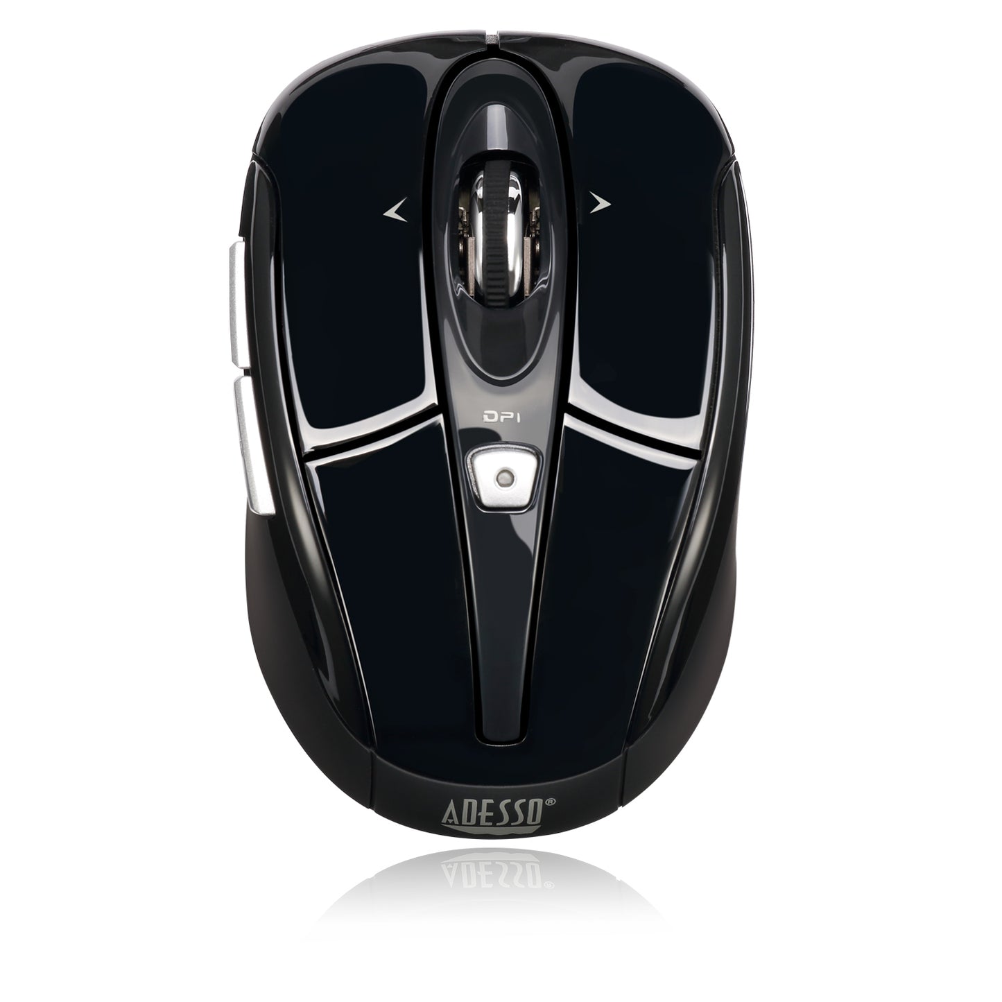 IMOUSES60B - Adesso BLACK 2.4GHZ WIRELESS OPTICAL MINI MOUSE WITH PROGRAMMABLE DRIVER 4-WA