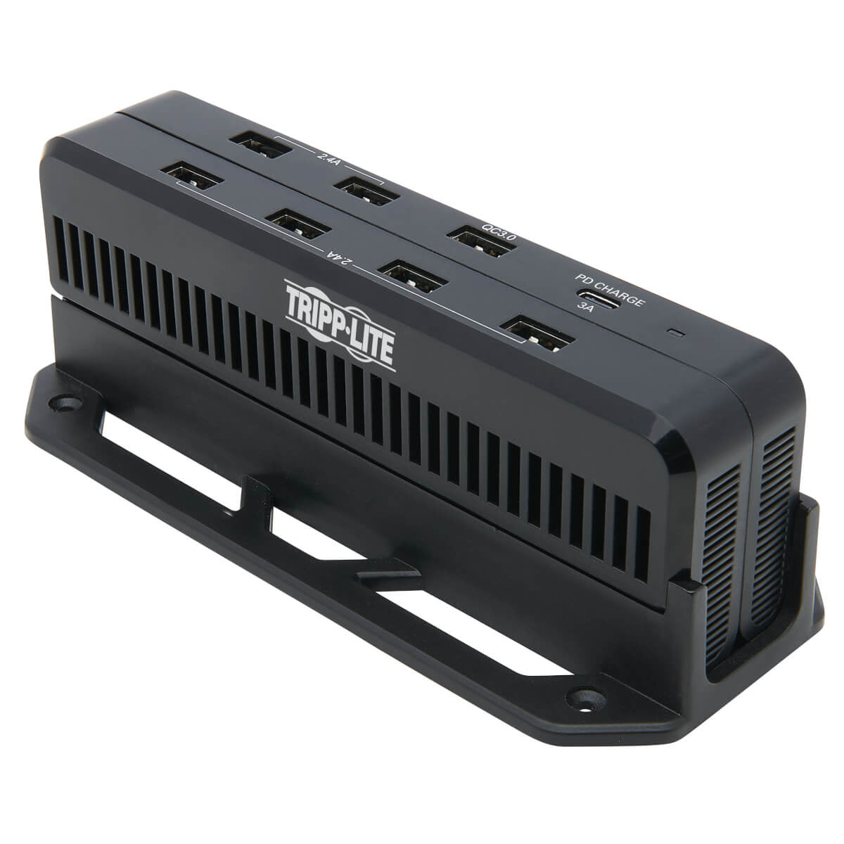 8-PORT USB SMART CHARGING STATION - USB-A QUICK CHARGE 3.0, USB-A BC 1.2, USB-C