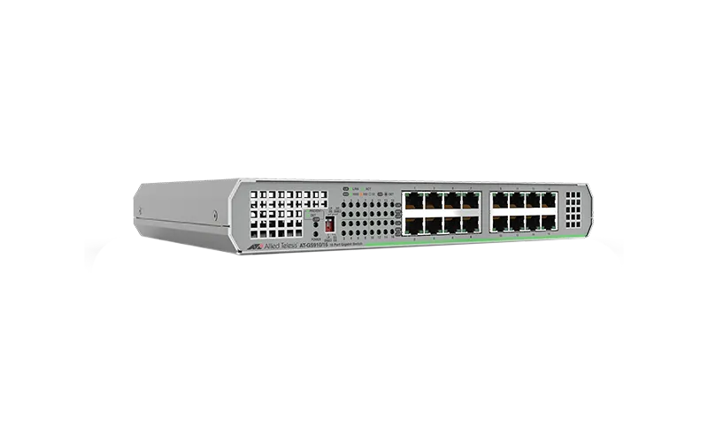 AT-GS910/16-10 - Allied Telesis 16-PORT 10/100/1000T UNMANAGED SWITCH WITH INTERNAL PSU