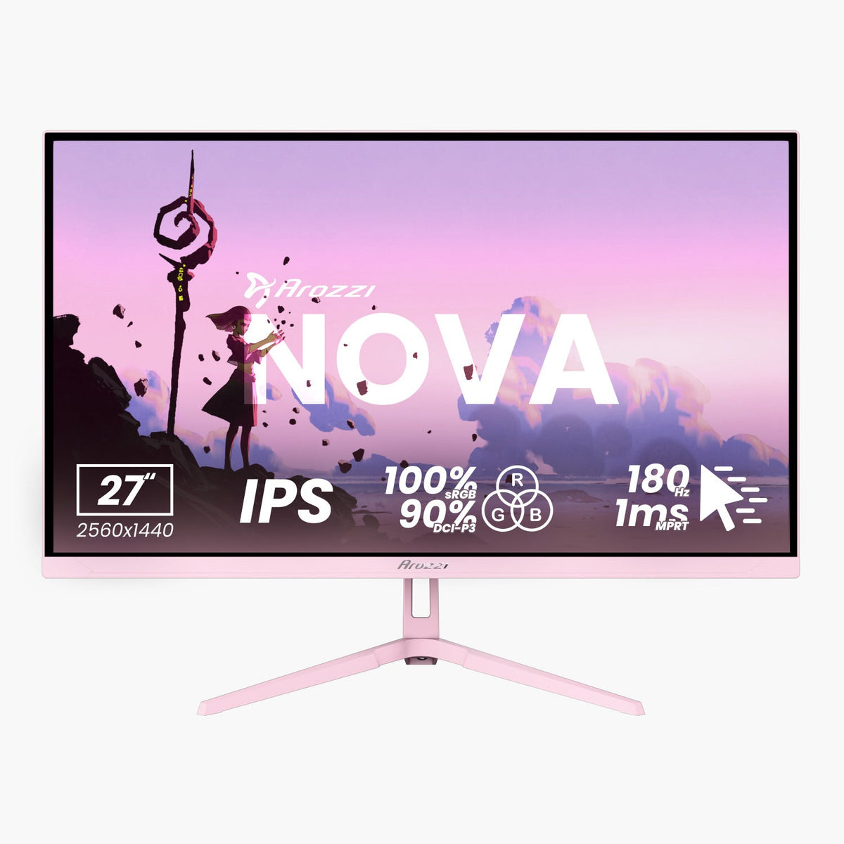 AZ-NO-32T2K180-PNK - Arozzi PCB Nova 32'' IPS pink Flat-Screen Monitor