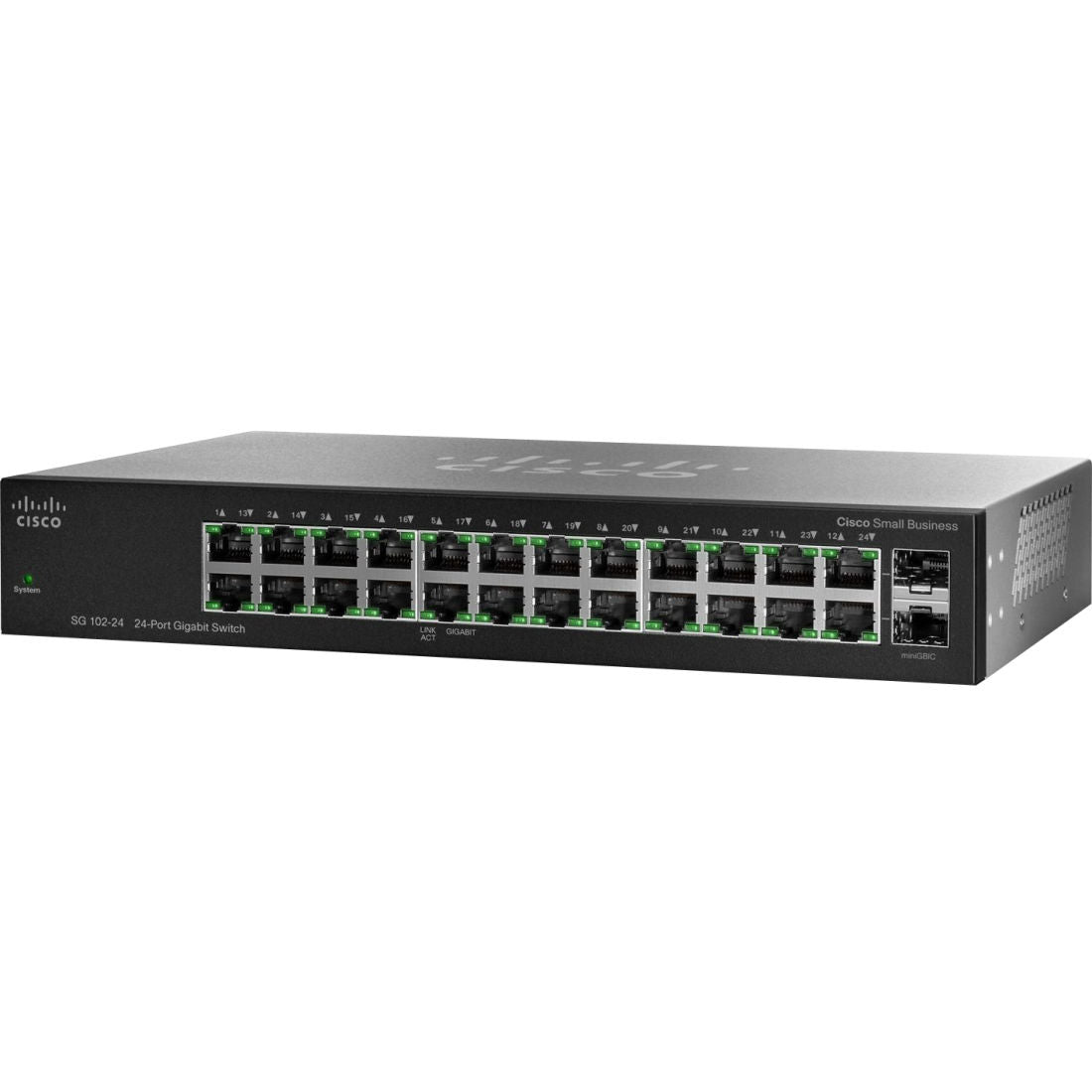 SG102-24-NA - Cisco SG102-24 COMPACT 24-PORT GIGABIT SWITCH