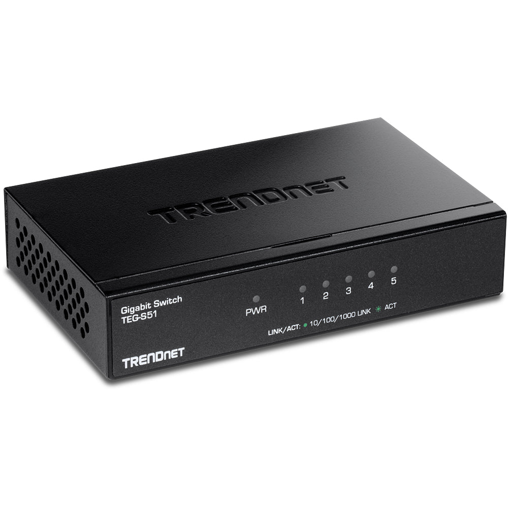 TEG-S51 - Trendnet THE 5-PORT GIGABIT DESKTOP SWITCH MODEL PROVIDES HIGH BANDWIDTH PER