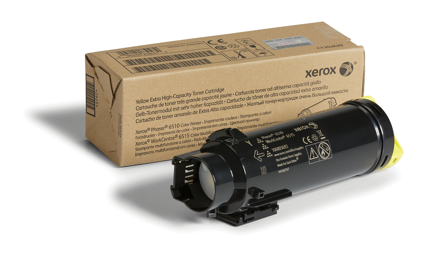 106R03692 - Xerox GENUINE XEROX YELLOW EXTRA HIGH CAPACITY TONER CARTRIDGE, WORKCENTRE 6515, PHASE