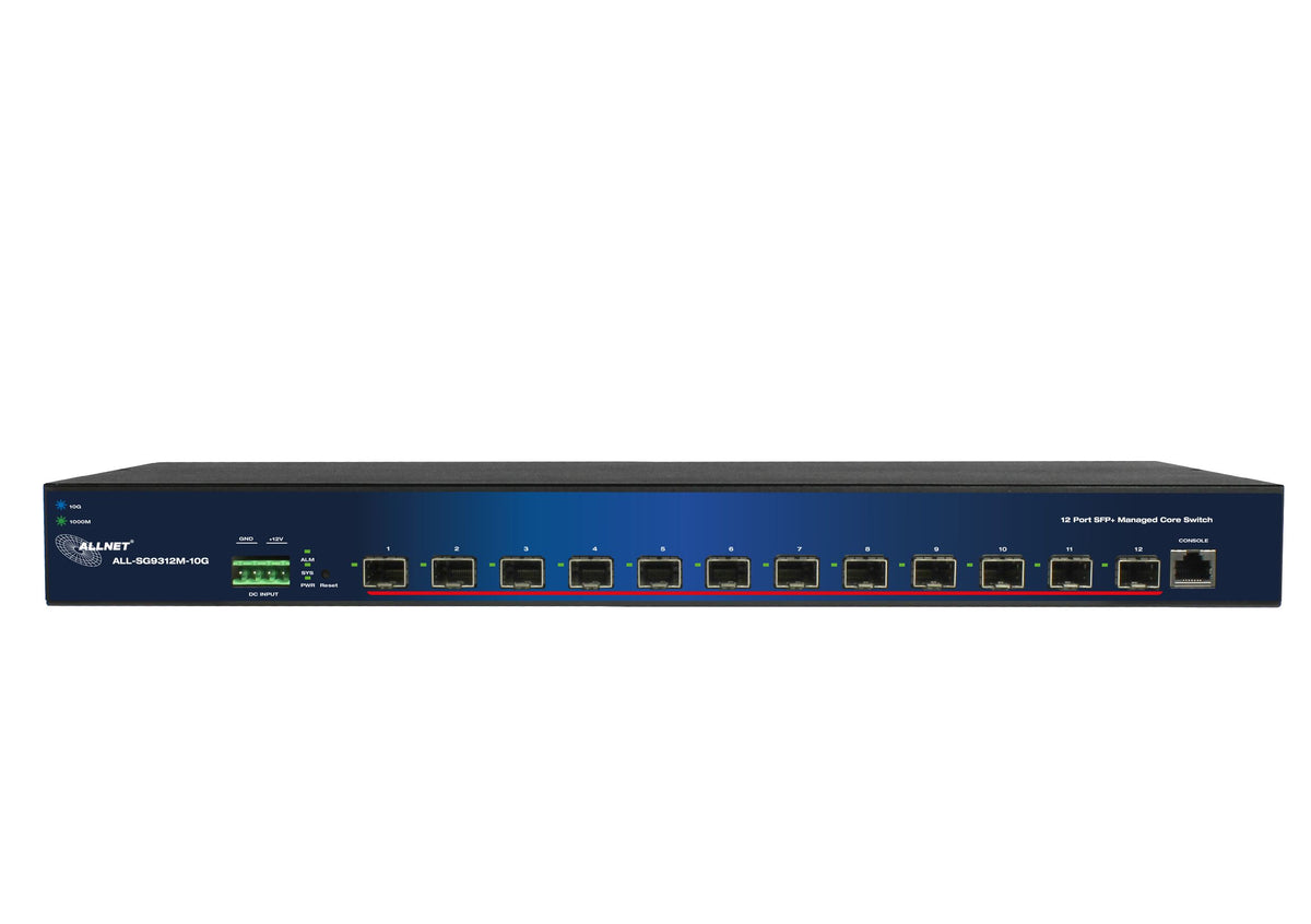 ALL-SG9312M-10G - Allnet 12-Port 10G SFP+ Layer 2 Smart Managed Switch