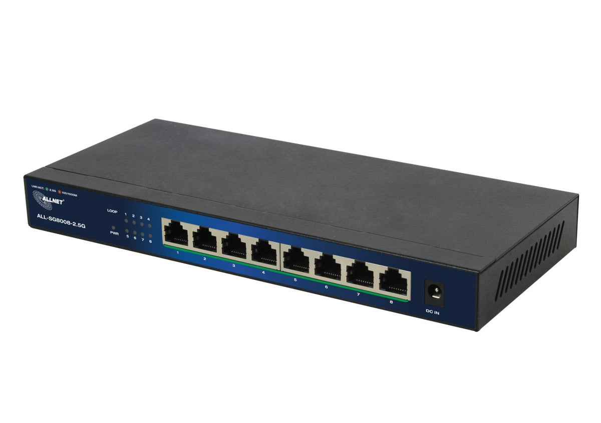 ALL-SG8008-2.5G - Allnet Layer2 8 Port 8x 2.5GbE Unmanaged Switch