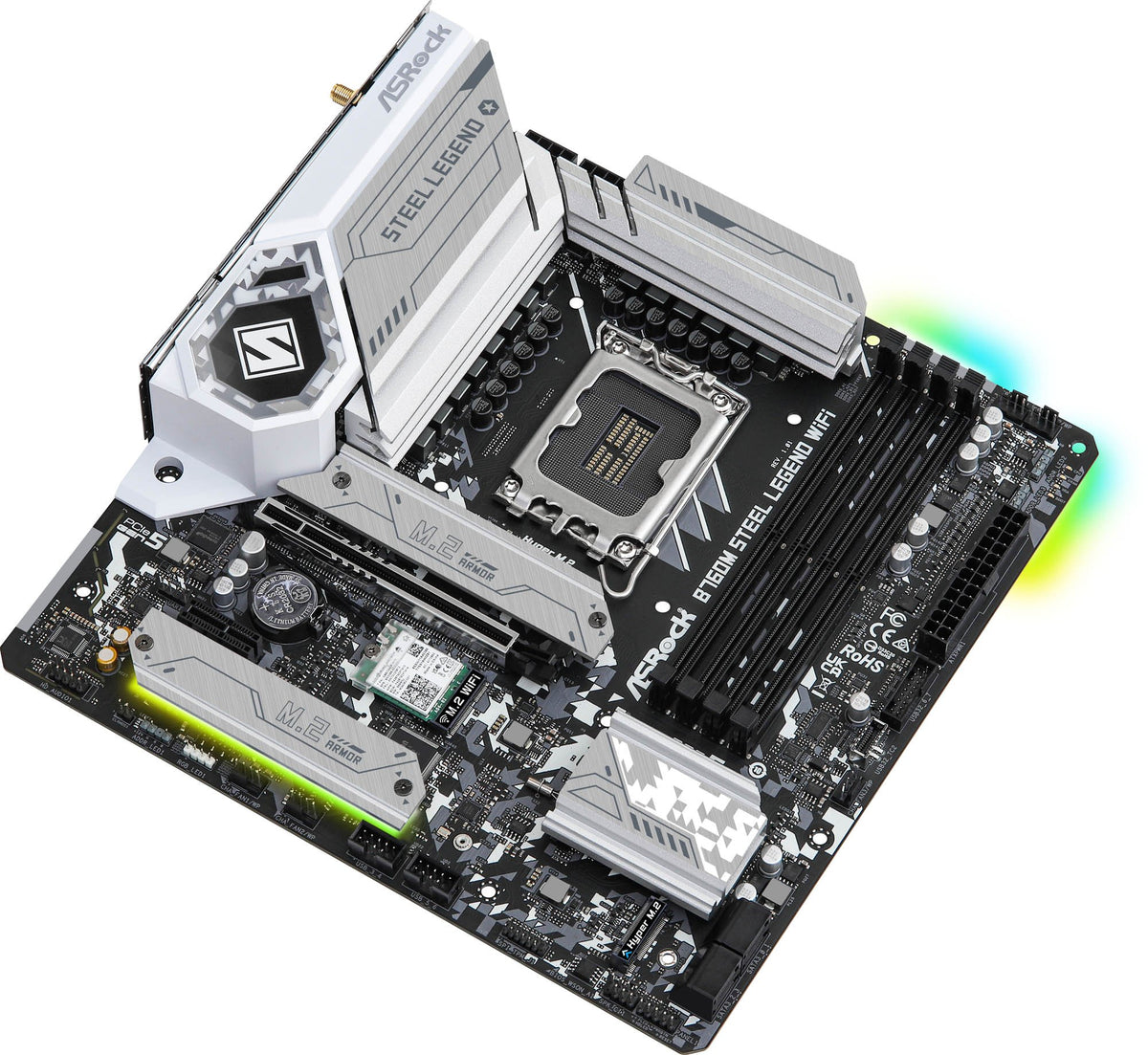90-MXBL70-A0UAYZ - ASRock B760M Steel Legend WiFi Intel LGA1700 Micro-ATX Motherboard