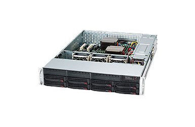 CHASSIS, BLACK 2U SC825TQC SAS3 LP CHASSIS W/ 600W PWS,ROHS, BLACK