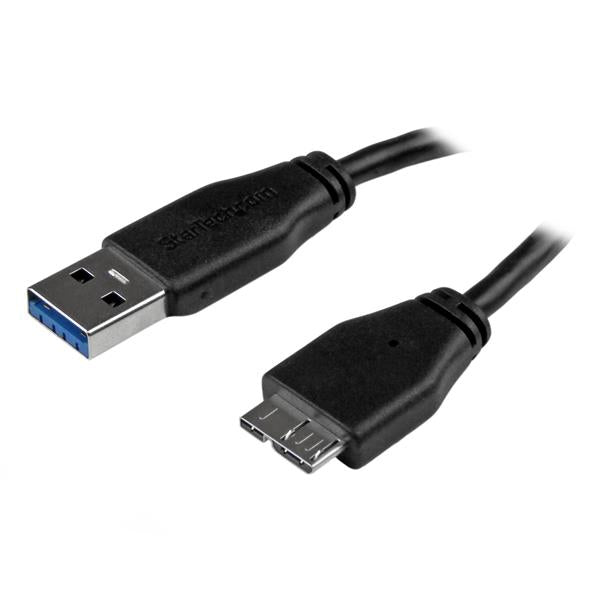 USB3AUB1MS - StarTech.com FLEXIBLE CABLE FOR CONVENIENT POSITIONING OF USB 3.0 DEVICES - USB 3.0 MICRO B -