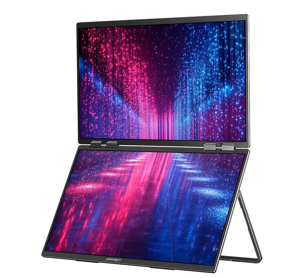 JN-DMD-IPS238F-C4 - JAPANNEXT Dual 23.8-Inch FHD IPS 100Hz USB-C Portable Monitor