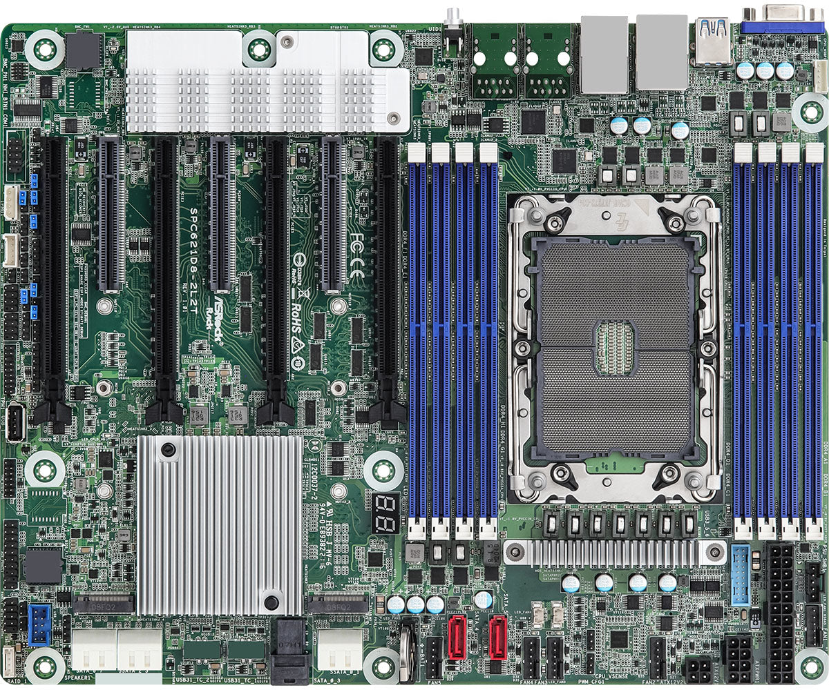 SPC621D8 - Asrock SOCKET P+ LGA 4189 INTEL C621A CHIPSET ATX SYSTEM BOARD MOTHERBOARD SUPPORTS XEON SCALABLE DDR4 8X DIMM