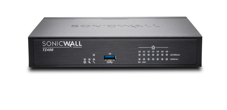 SonicWall TZ400 hardware firewall 1300 Mbit/s