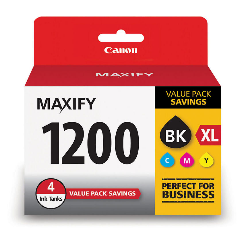 9183B005 - Canon PGI- 1200 XL Black High Yeild PGI- 1200 Color C/M/Y Standard Ink Cartrig