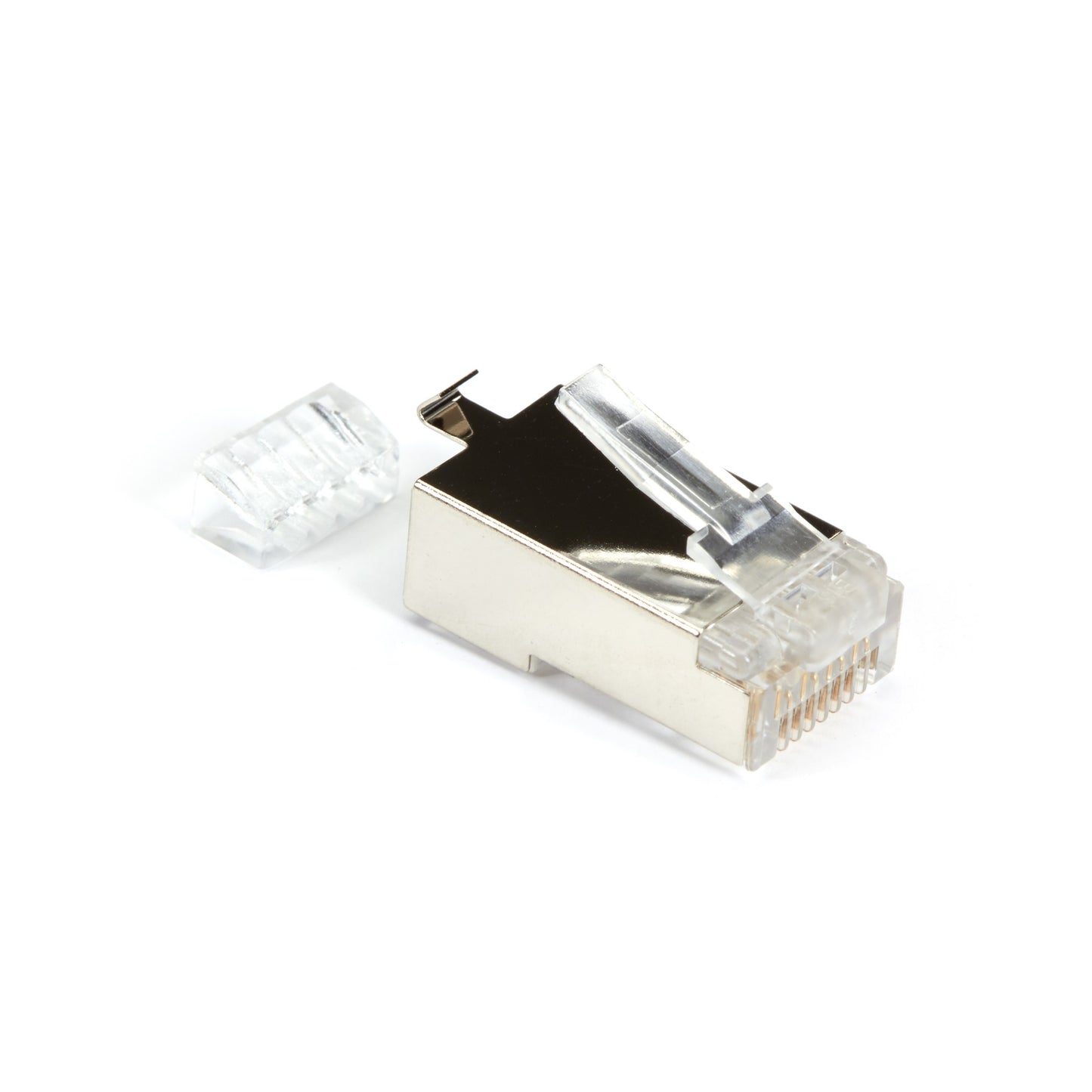 CAT6 MODULAR PLUG FOR 23-AWG WIRE - SHIELDED, RJ45, 100-PACK, GSA, TAA