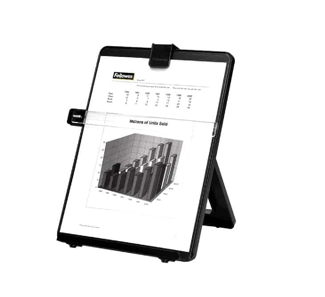 21106 - Fellowes POSITIONS DOCUMENTS FOR EASY READING. STURDY NON-MAGNETIC COPYHOLDER INCLUDES