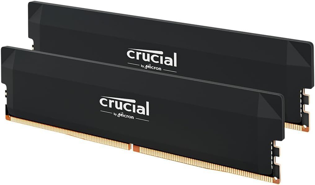 CP2K16G64C38U5B - Crucial Pro 16GB DDR5-6400 CL38 Black Desktop Memory