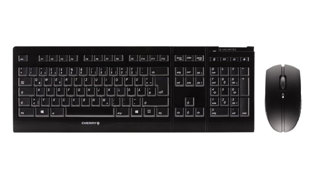 JD-0410DE-2 - Cherry B.UNLIMITED 3.0 Rechargeable Wireless Keyboard and Mouse Set German Layout