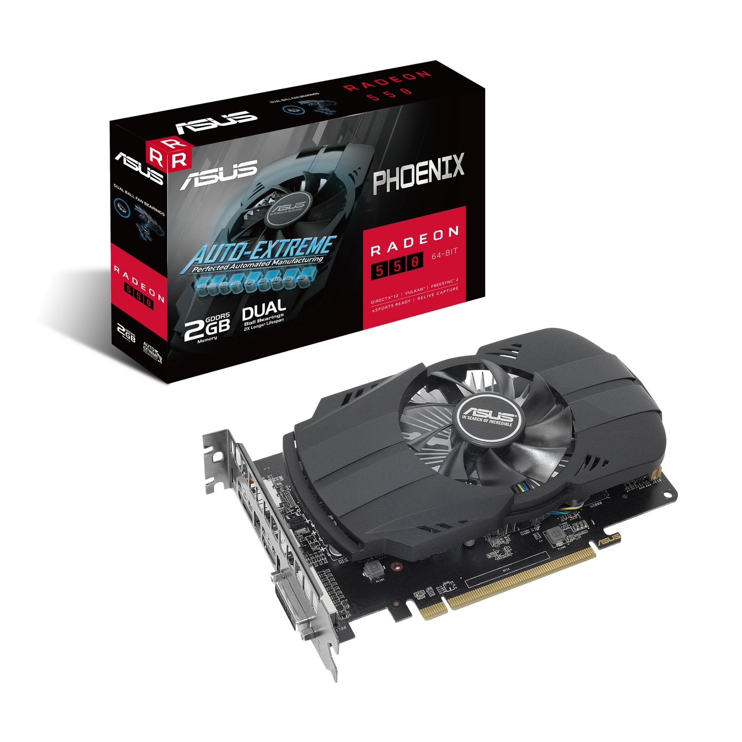 ASUS PH-550-2G graphics card AMD Radeon 550 2 GB GDDR5