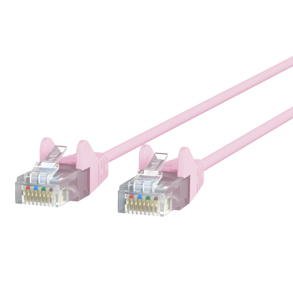 CE001B50-PNK-S - Belkin BELKIN CAT6 SLIM 28AWG CABLE -PINK -50FT