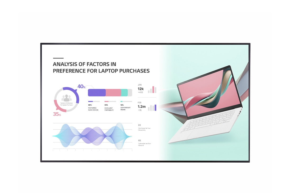 LG 86UH5J-H signage display Digital signage flat panel 86" IPS Wi-Fi 500 cd/m² 4K Ultra HD Black Web OS 24/7