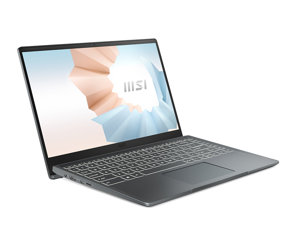 MSI Modern B10MW-014 i5-10210U Notebook 14" Full HD Intel® Core™ i5 8 GB DDR4-SDRAM 256 GB SSD Wi-Fi 5 (802.11ac) Windows 10 Pro Black