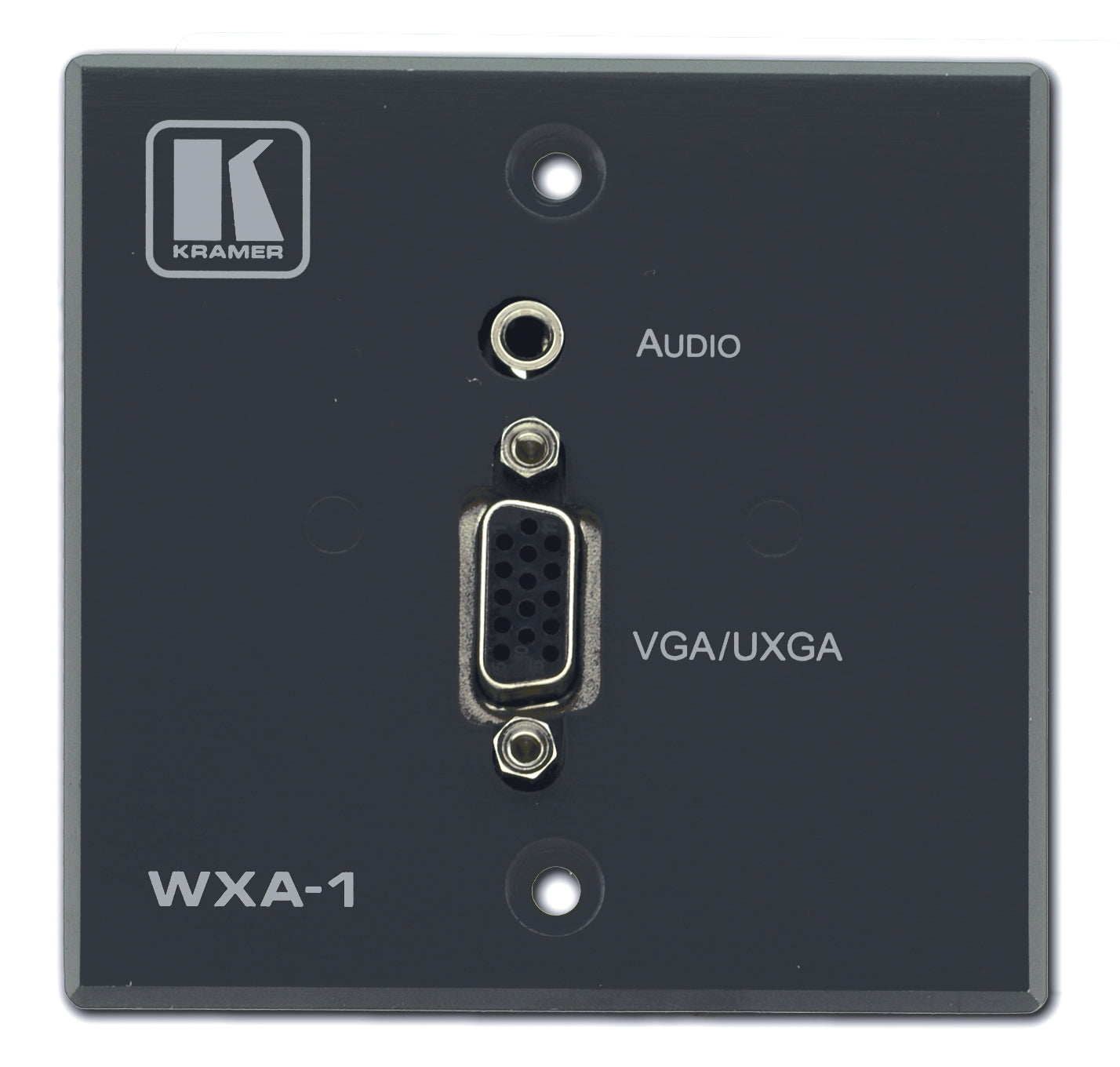 Kramer Electronics WXA-1 IS A COMPUTER GRAPHICS VIDEO AND STEREO AUDIO PASSIVE WALL PLATE.