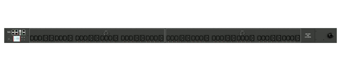 1PH 208V AC 30A (24A RATED) 54 OUTLETS 36X C13 18X C19 NEMA L6-30P (BOTTOM-FRONT